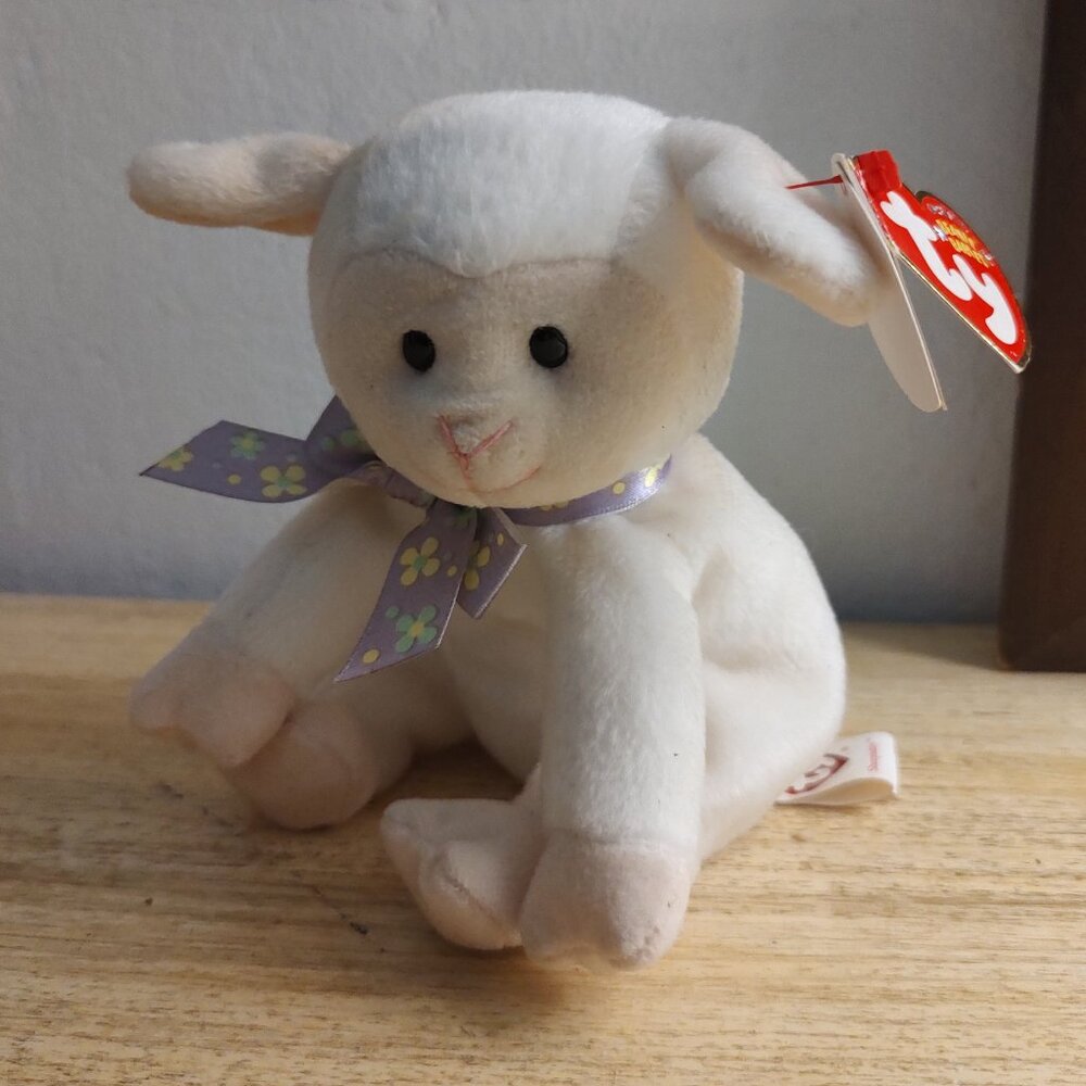 Ty sheepishly beanie baby 2008
